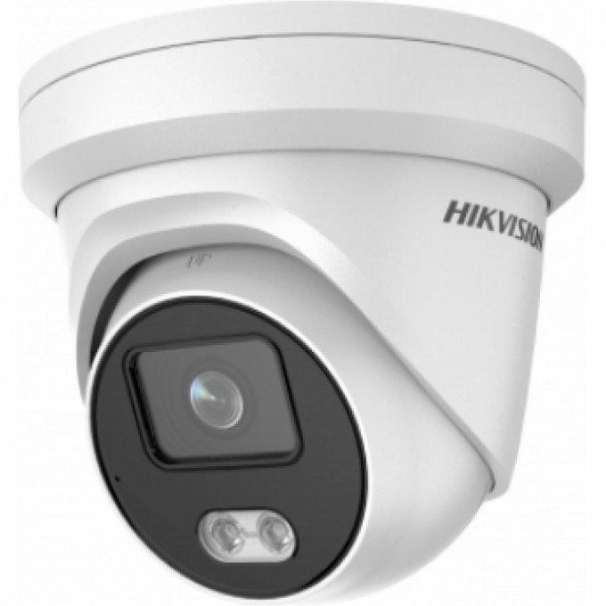 2Мп уличная купольная IP-камера с LED-подсветкой до 30м и технологией AcuSense HIKVISION DS-2CD2327G2-LU(C)