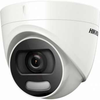 5Мп уличная купольная HD-TVI камера с LED подсветкой до 20м и технологией ColorVu HIKVISION DS-2CE72HFT-F