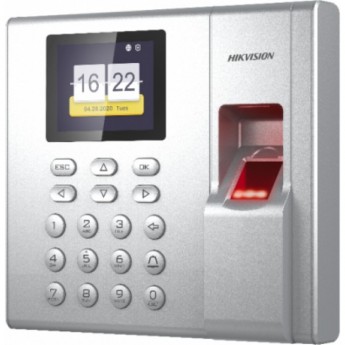 Сетевой контроллер доступа со считывателем отпечатков пальцев HIKVISION DS-K1T8003F Сетевой контроллер доступа со считывателем отпечатков пальцев HIKVISION DS-K1T8003F